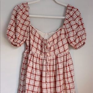 Plaid Babydoll Dress